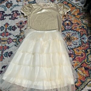 Gold and Cream Dress